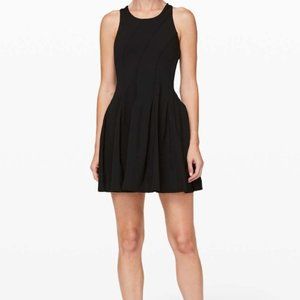 Lululemon Court Crush Tennis Dress Black  NWT Size 10